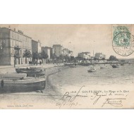 Golfe-Juan - La Plage et le Quai vers 1900